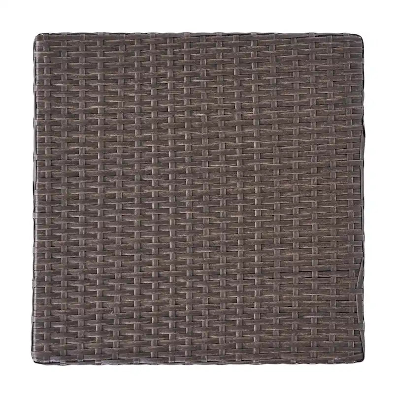 Salon de conversation Puerta Outdoor Wicker 3 pièces pivotant avec coussins de Christopher Knight Home