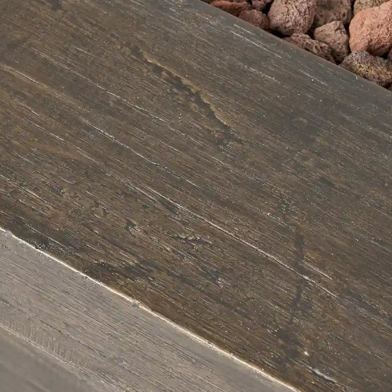 Ensemble de discussion de table de cheminée en osier d'extérieur Keana 5 pièces par Christopher Knight Home