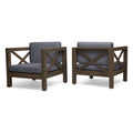 Fauteuils de jardin en acacia Brava (lot de 2) par Christopher Knight Home
