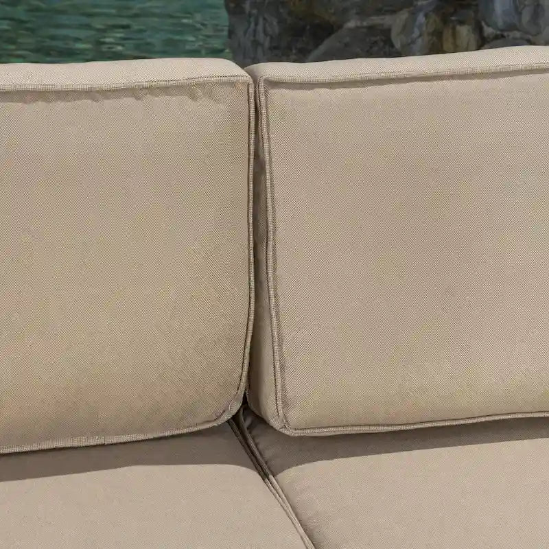 Meilleur ensemble de canapés 12 pièces en osier marron avec coussins Sail Bridge par Havenside Home