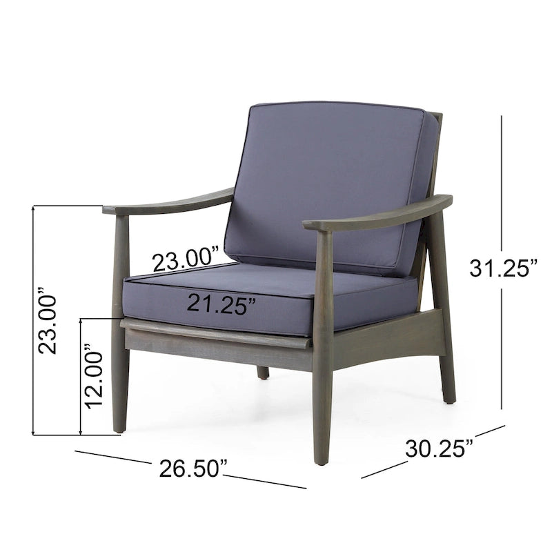 Fauteuil en bois Willowbrook (lot de 2) par Christopher Knight Home