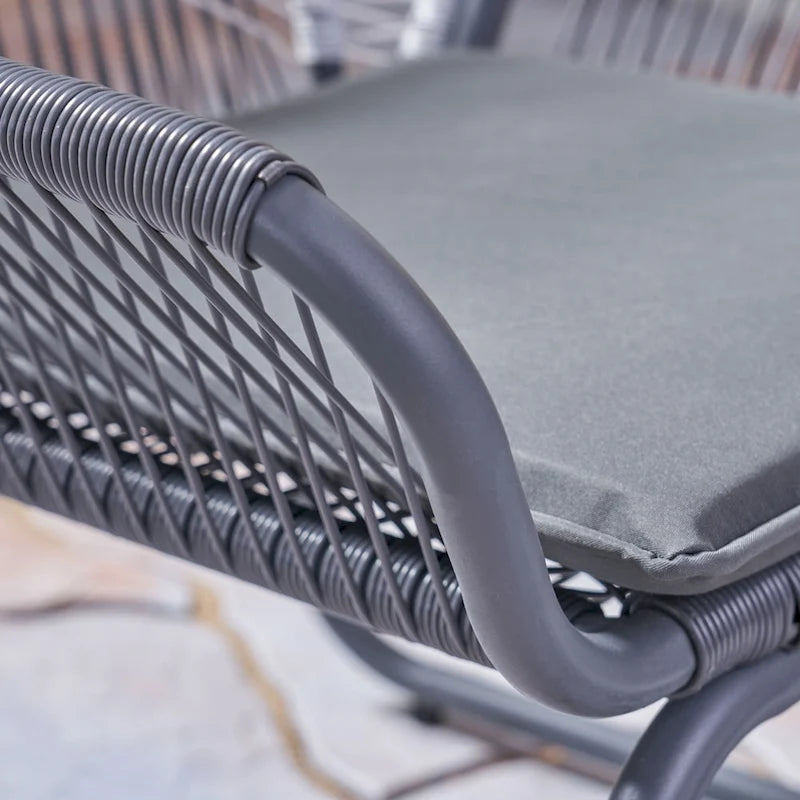 Lot de 2 fauteuils de club d'extérieur en rotin synthétique Milan par Christopher Knight Home