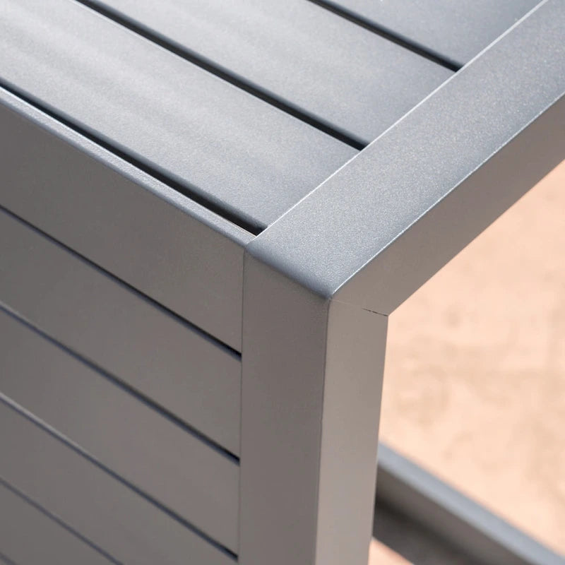 Ensemble de 2 chaises longues Modesta Outdoor sans accoudoirs en aluminium par Christopher Knight Home