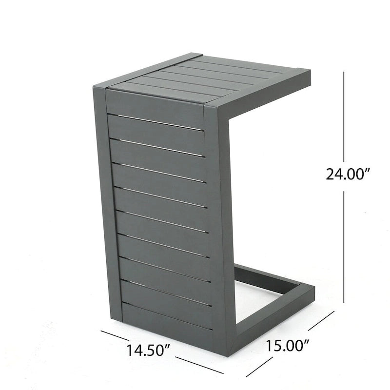 Ensemble de 2 chaises longues Modesta Outdoor sans accoudoirs en aluminium par Christopher Knight Home