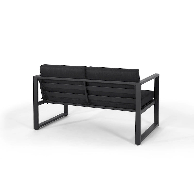 Ensemble de conversation d'extérieur 4 places en aluminium Navan par Christopher Knight Home