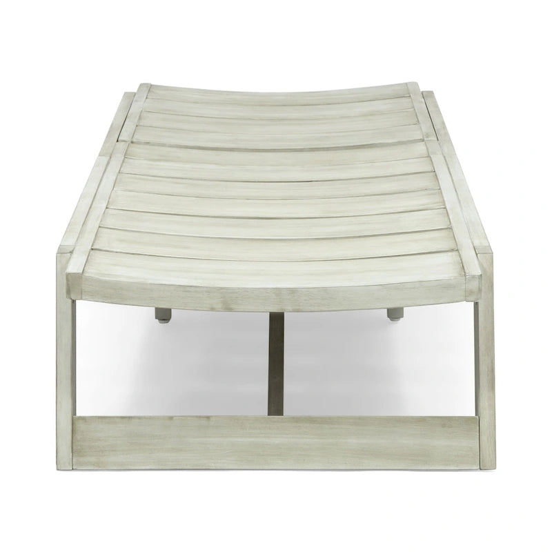 Chaises longues d'extérieur en bois Maki (lot de 2) par Christopher Knight Home