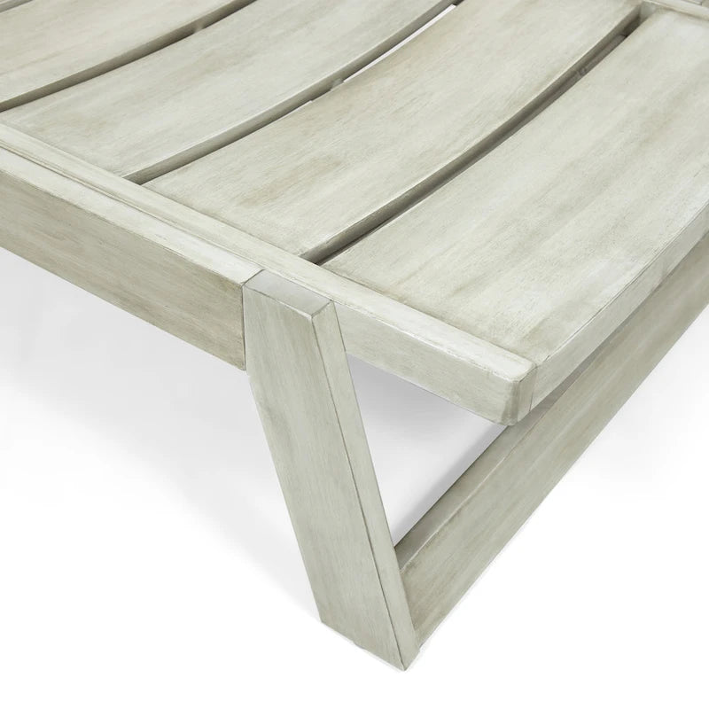 Chaises longues d'extérieur en bois Maki (lot de 2) par Christopher Knight Home
