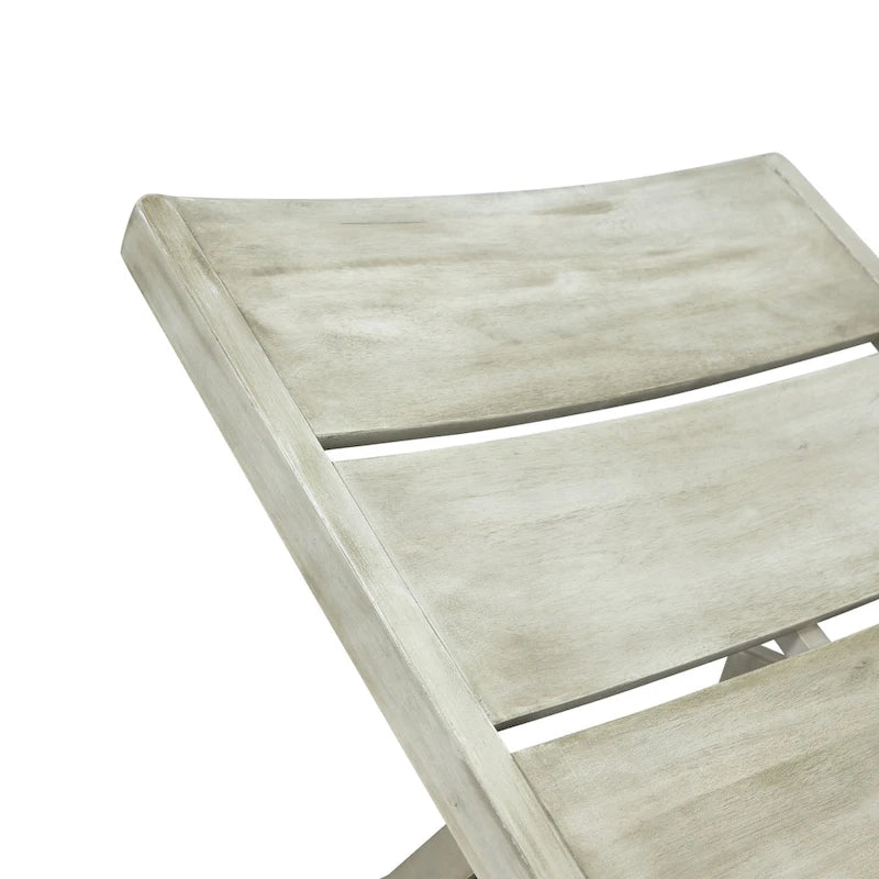 Chaises longues d'extérieur en bois Maki (lot de 2) par Christopher Knight Home