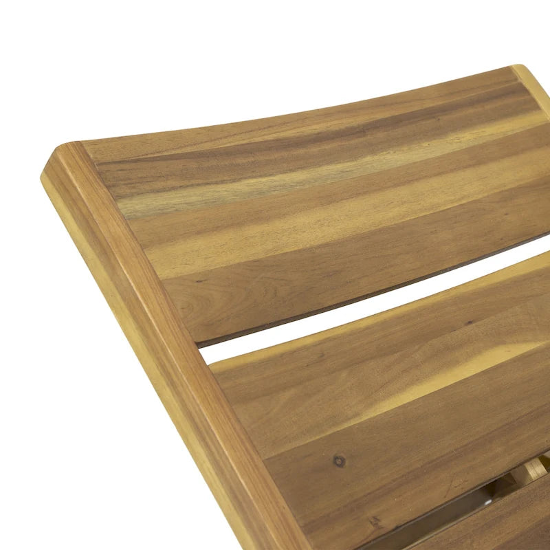 Chaises longues d'extérieur en bois Maki (lot de 2) par Christopher Knight Home