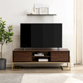 Meuble TV 2 tiroirs Middlebrook avec base en métal