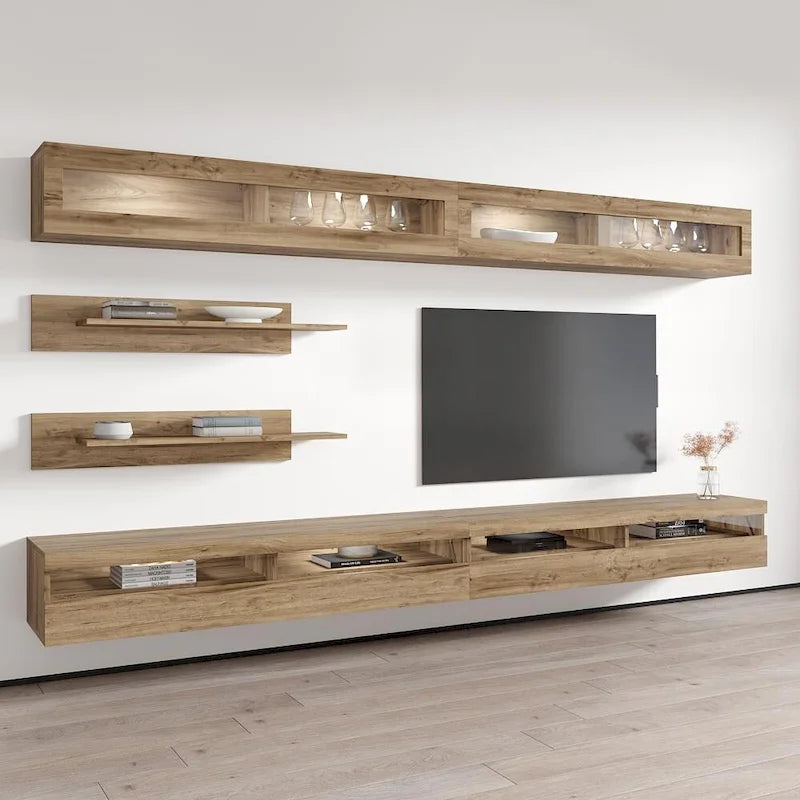 Meuble TV mural flottant moderne Fly I2 35TV