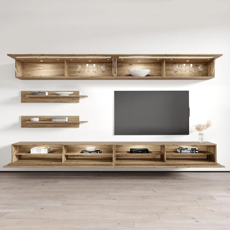Meuble TV mural flottant moderne Fly I2 35TV