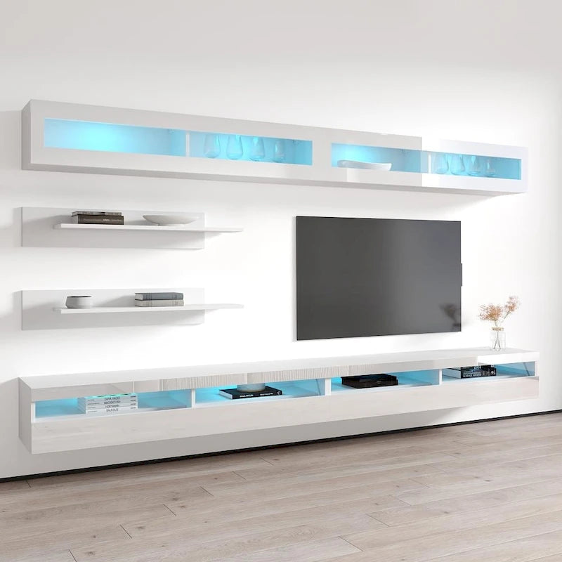 Meuble TV mural flottant moderne Fly I2 35TV