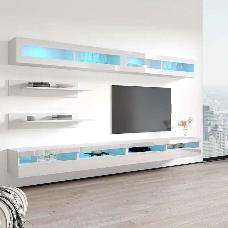 Meuble TV mural flottant moderne Fly I2 35TV
