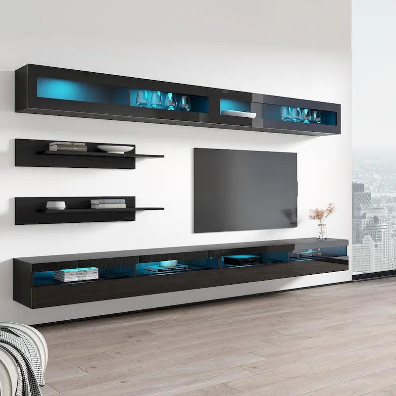 Meuble TV mural flottant moderne Fly I2 35TV