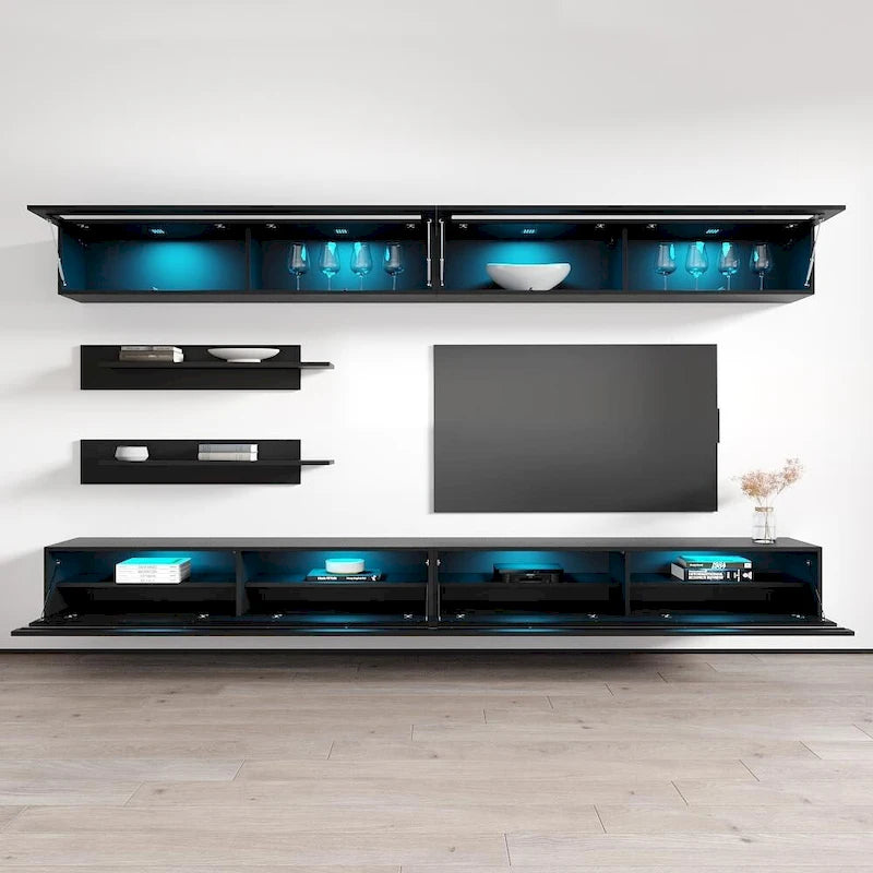 Meuble TV mural flottant moderne Fly I2 35TV