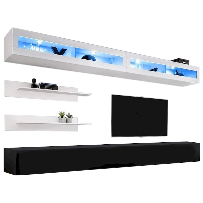 Fly I2 30TV Meuble TV mural flottant moderne