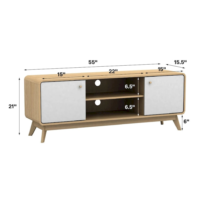 Meuble TV Ren Home Leva avec rangements