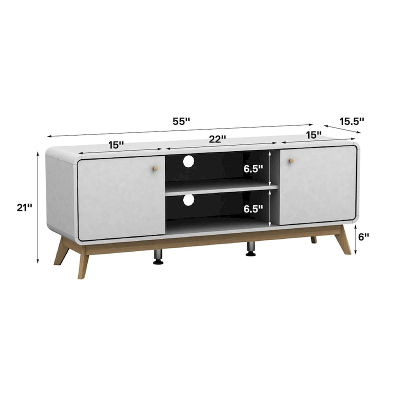 Meuble TV Ren Home Leva avec rangements