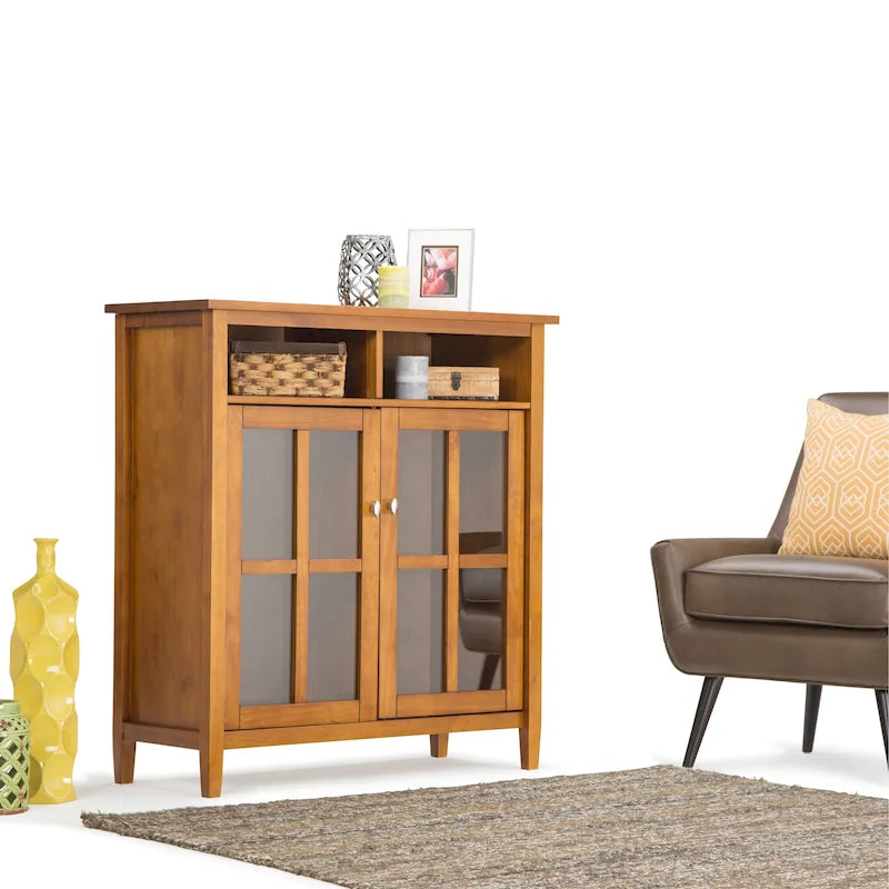 Meuble de rangement média WYNDENHALL Norfolk en bois - 39La x 16P x 42H