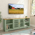 Meuble TV décoratif floral de 70 po pour téléviseurs jusqu'à 82 po