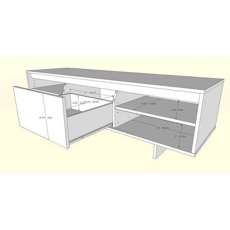 Meuble TV Nexera Rustik de 60 pouces