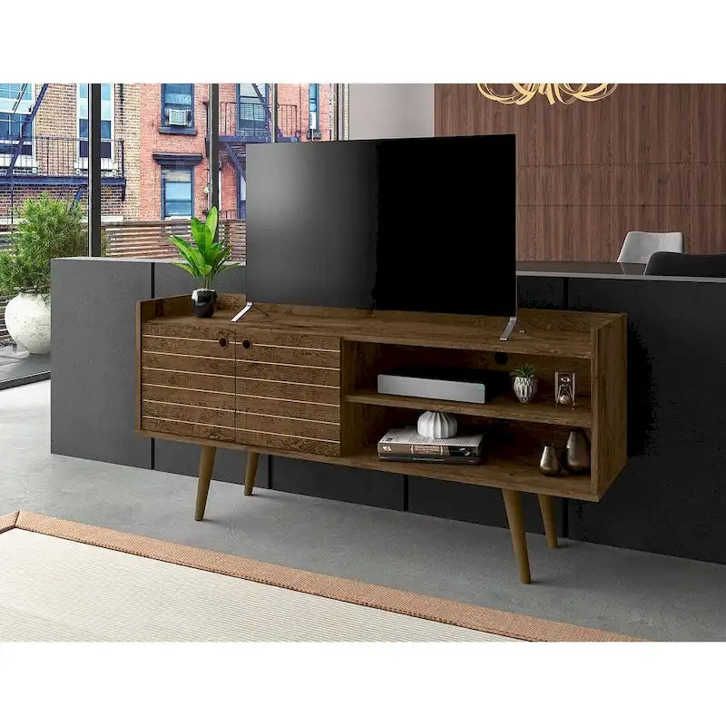 Meuble TV console Manhattan Comfort Bogart, style milieu de siècle