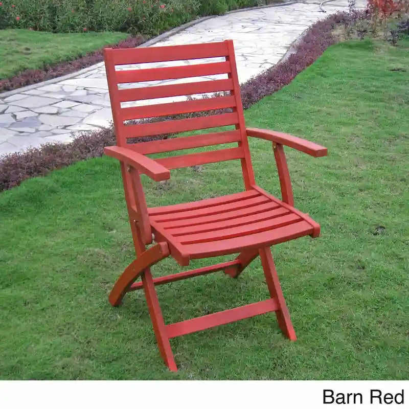 Chaises de salle à manger pliantes Royal Fiji Acacia (lot de 2)