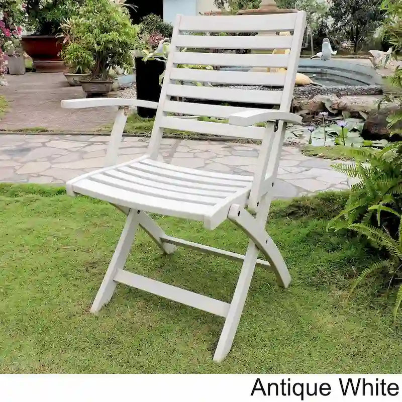 Chaises de salle à manger pliantes Royal Fiji Acacia (lot de 2)