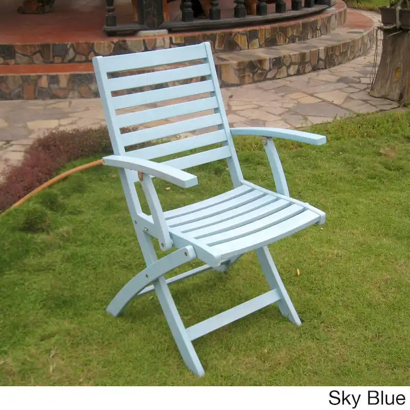 Chaises de salle à manger pliantes Royal Fiji Acacia (lot de 2)