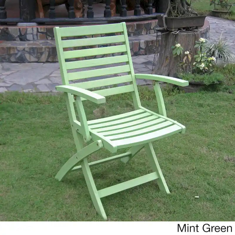 Chaises de salle à manger pliantes Royal Fiji Acacia (lot de 2)