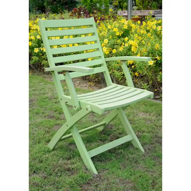 Chaises de salle à manger pliantes Royal Fiji Acacia (lot de 2)