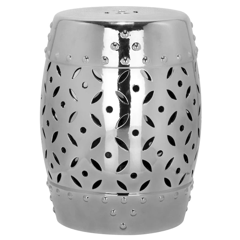 Tabouret de Jardin Décoratif en Céramique Blanche Harmony Snaefridur Paradise de SAFAVIEH