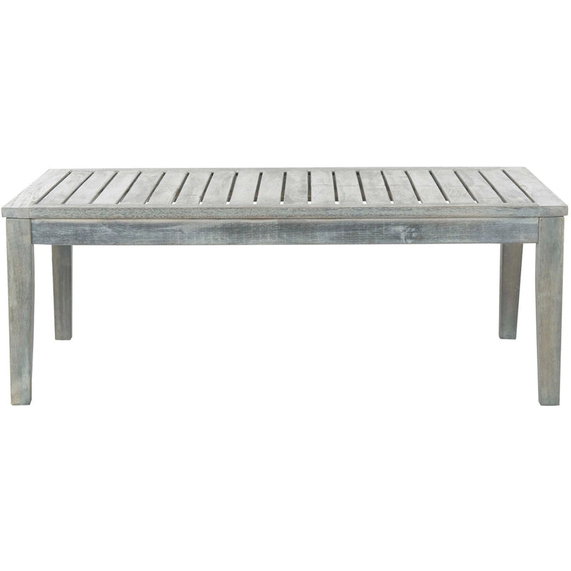 Ensemble de patio 4 pièces Kaia en bois d'acacia d'extérieur SAFAVIEH - 48L x 32P x 25H