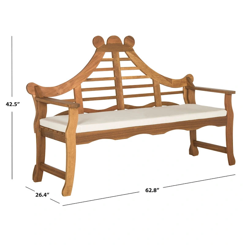 Banc d'extérieur Belen SAFAVIEH - 26Lx63Px43H