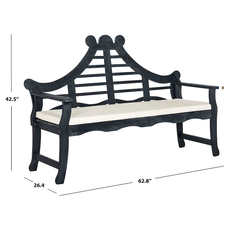 Banc d'extérieur Belen SAFAVIEH - 26Lx63Px43H