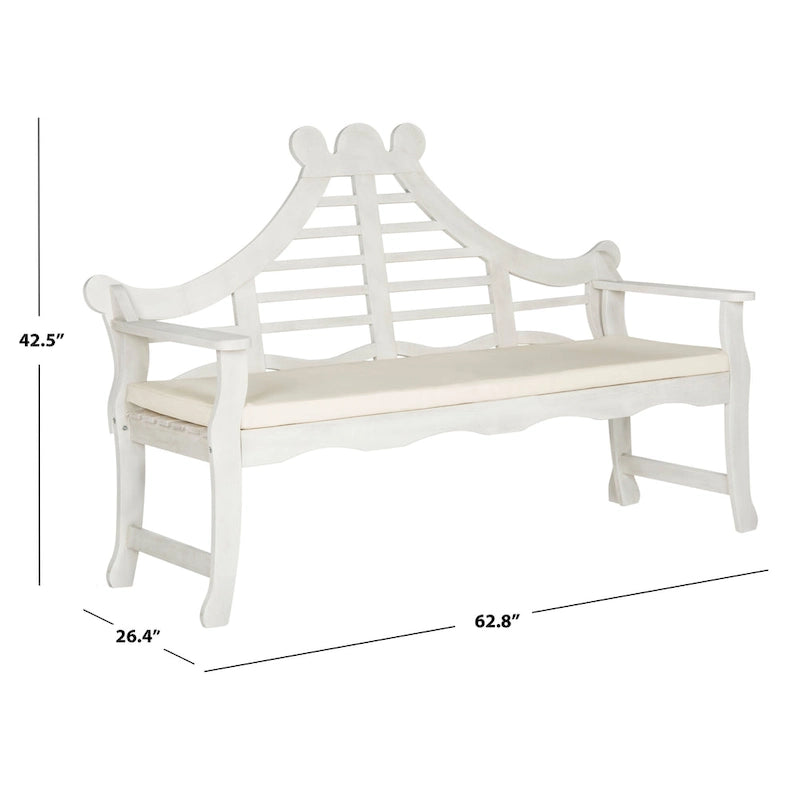 Banc d'extérieur Belen SAFAVIEH - 26Lx63Px43H