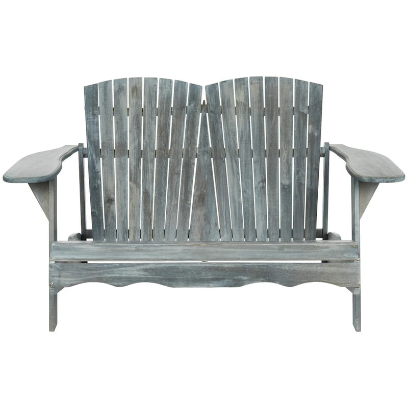 Banc d'extérieur Adirondack Fanie en bois d'acacia SAFAVIEH - 57Lx37Px33H