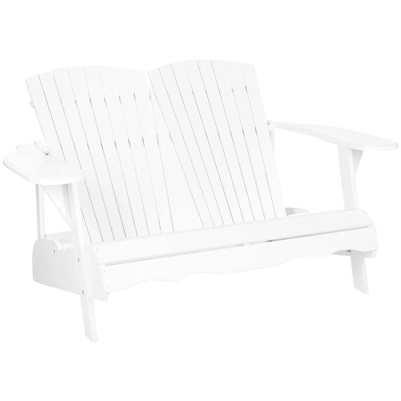 Banc d'extérieur Adirondack Fanie en bois d'acacia SAFAVIEH - 57Lx37Px33H