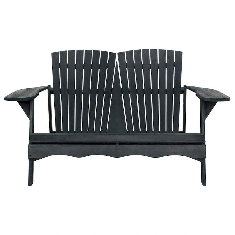 Banc d'extérieur Adirondack Fanie en bois d'acacia SAFAVIEH - 57Lx37Px33H
