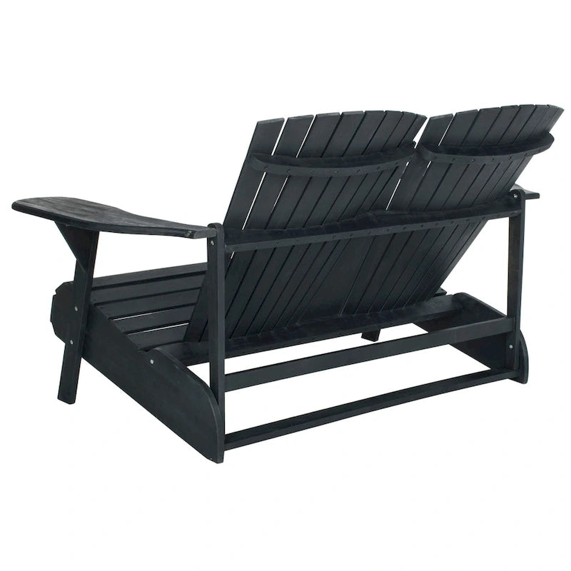 Banc d'extérieur Adirondack Fanie en bois d'acacia SAFAVIEH - 57Lx37Px33H