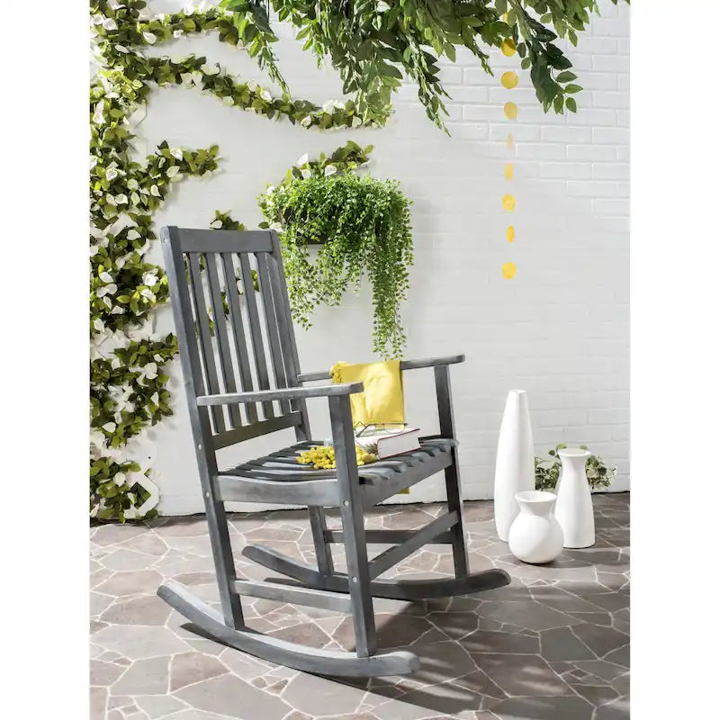 SAFAVIEH Rocking Chair d'extérieur Sandorne - 25L x 40P x 32H