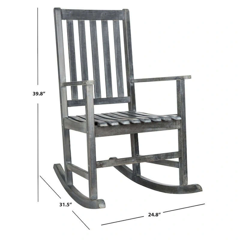 SAFAVIEH Rocking Chair d'extérieur Sandorne - 25L x 40P x 32H