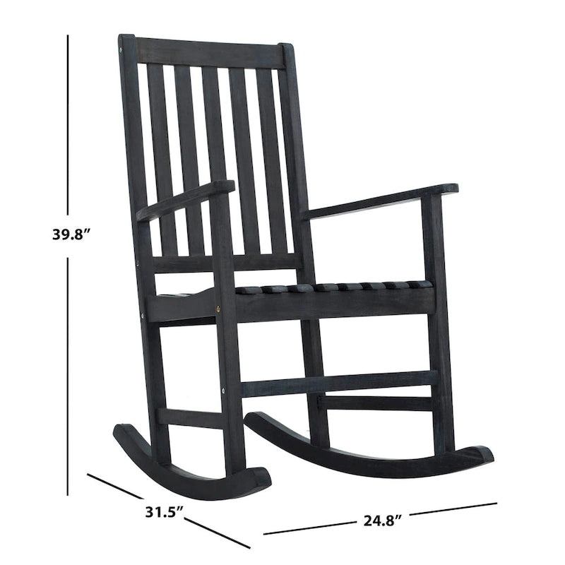 SAFAVIEH Rocking Chair d'extérieur Sandorne - 25L x 40P x 32H