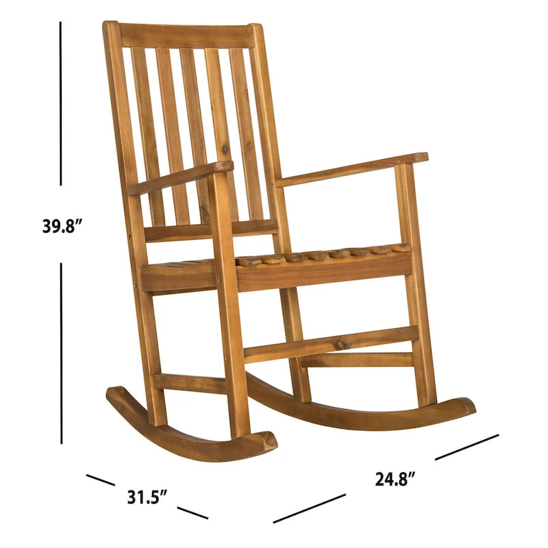 SAFAVIEH Rocking Chair d'extérieur Sandorne - 25L x 40P x 32H