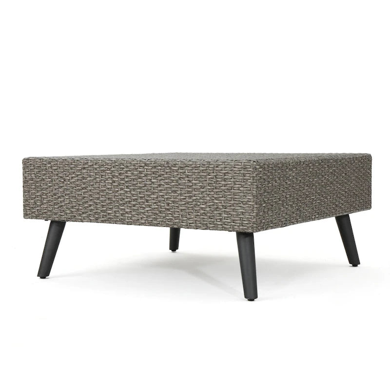 Ensemble de canapé d'angle en osier 4 pièces Tahiti Outdoor avec coussins par Christopher Knight Home