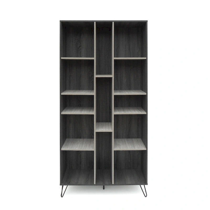 Ensemble de meuble TV Bramhall 3 pièces gris en faux bois par Christopher Knight Home