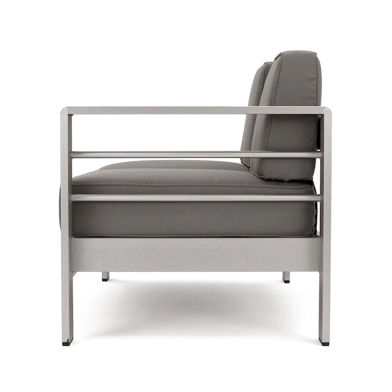 Canapé d'angle d'extérieur en aluminium en U pour 11 personnes, par Christopher Knight Home, Cape Coral