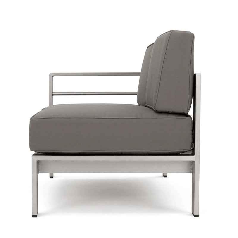 Canapé d'angle d'extérieur en aluminium en U pour 11 personnes, par Christopher Knight Home, Cape Coral