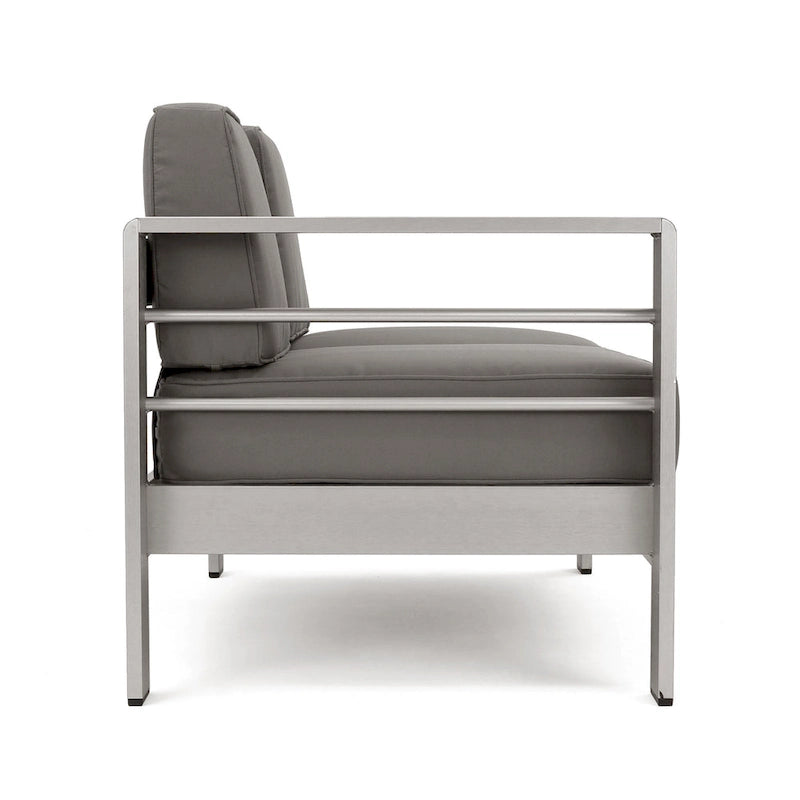 Canapé d'angle d'extérieur en aluminium en U pour 11 personnes, par Christopher Knight Home, Cape Coral
